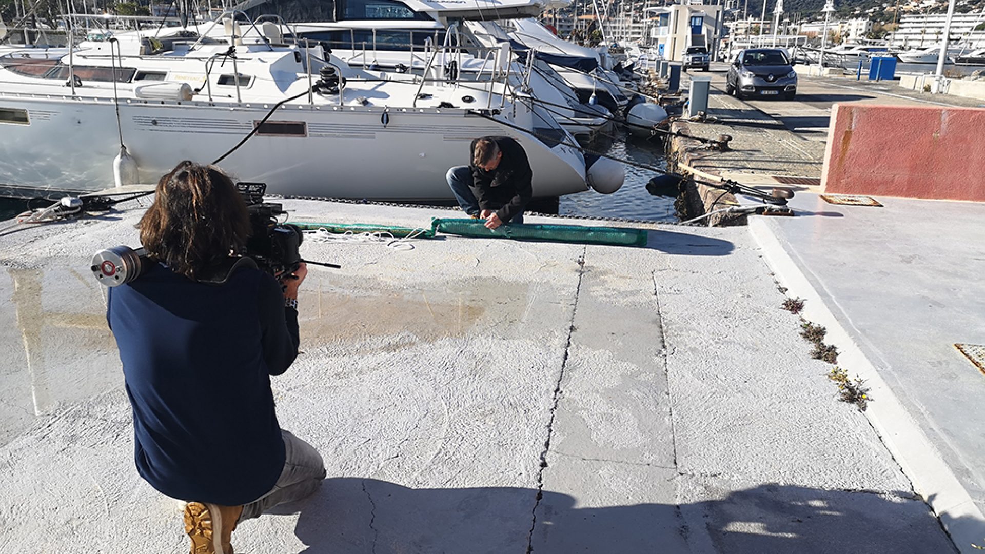 Interprétation sur le lieu de tournage